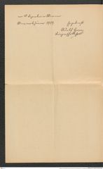 Nachlass Franz Steindachner, Brief von Adolf Horn an die Intendanz des k.k. naturhistorischen Hofmuseums (07.01.1909), Inv.Nr. 239.09, Seite 6